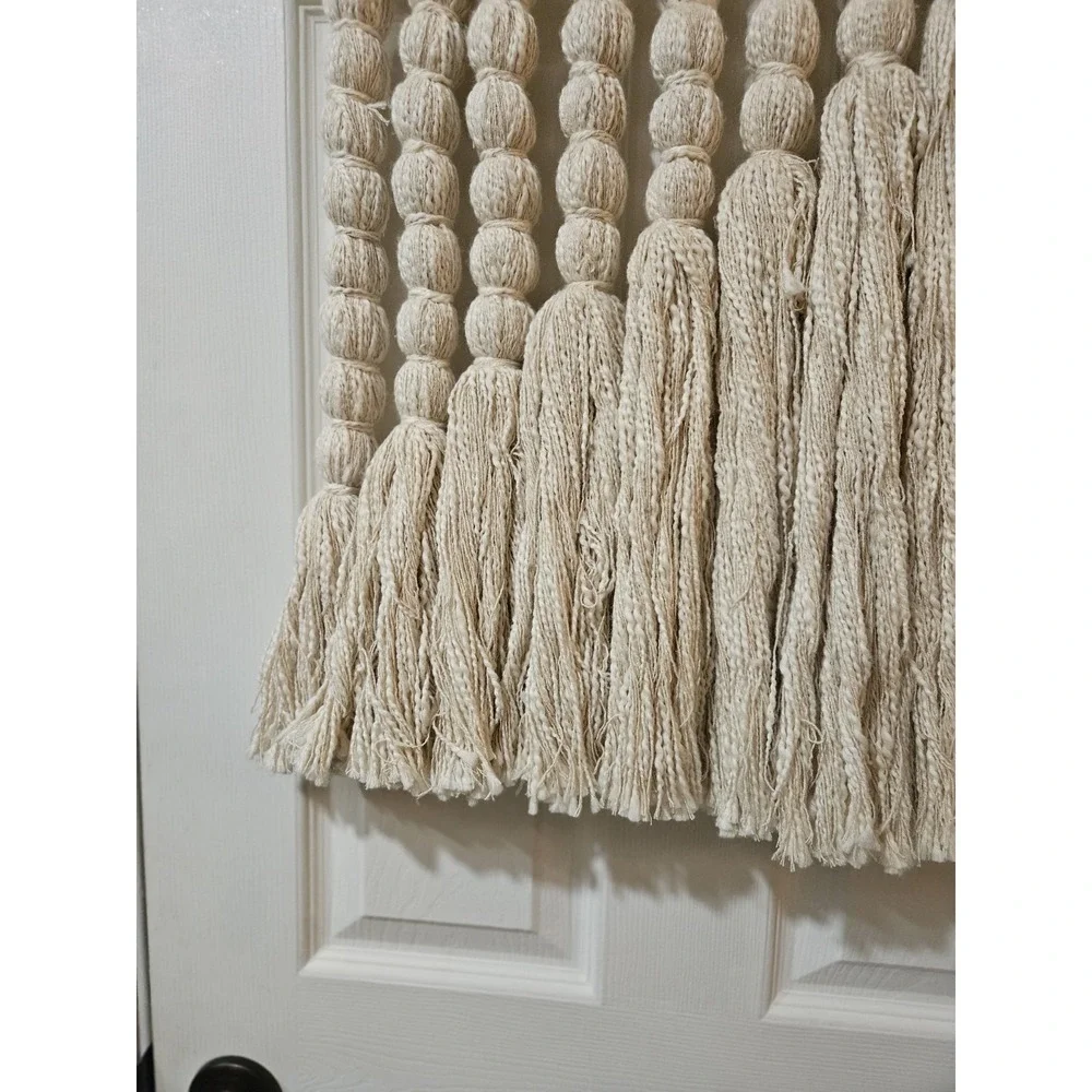 Macrame Wall Hanging Boho Ecru 18